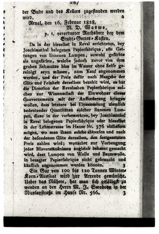 Revalische Wöchentliche Nachrichten nr. 10, 1828. a