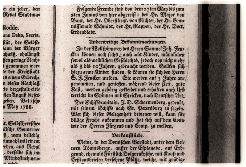 Revalsche Wöchentliche Nachrichten nr. 23, 1788. a