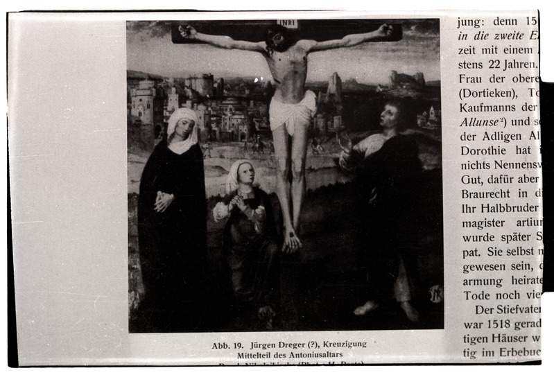 Jürgen Dregeri (Michieli õpilase) töö, Antoniuse altari keskosa, Jeesus ristil, 1516. aasta.