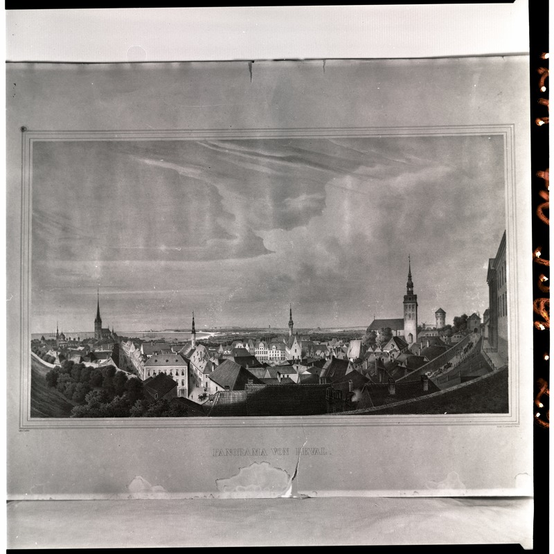 Locillot de Mars "Tallinna panoraam Toompealt" 19. sajandist.