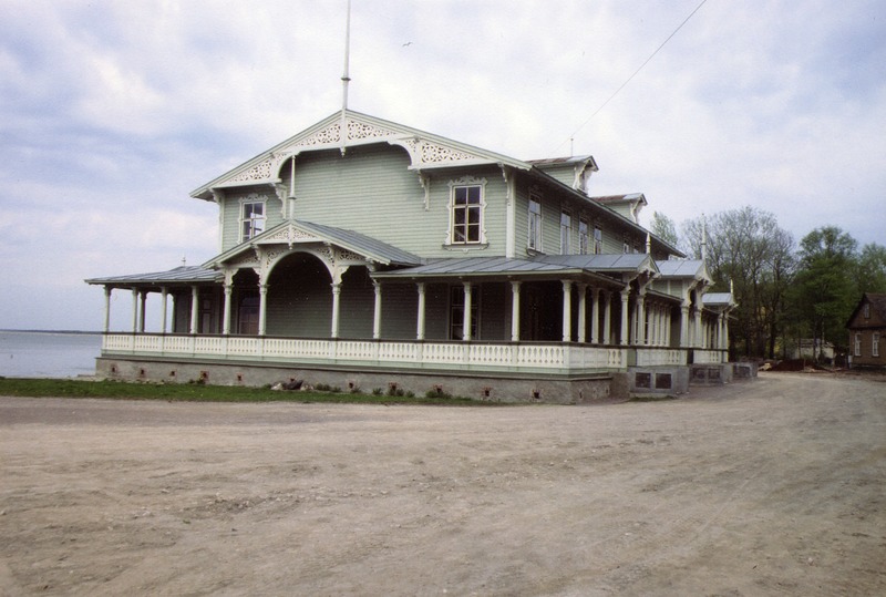 Haapsalu kuursaal, vaade otsafassaadile. Arhitekt Rudolf Knüpffer