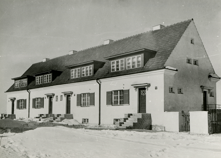 Elamuühing Oma Kolle elamud, vaade elamule. Arhitekt Herbert Johanson