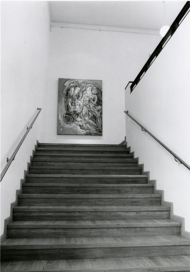 Tallinna Kunstihoone, vaade trepile pärast 1994-1995 teostatud rekonstrueerimistöid. Arhitektid Anton Soans ja Edgar Kuusik