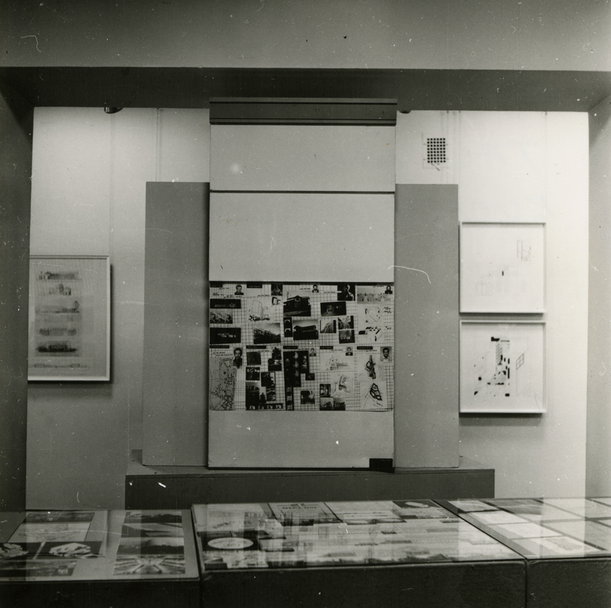 Näitus "10 arhitekti" Tallinna Kunstihoone galeriis 1982. aastal, vaated näitusesaali