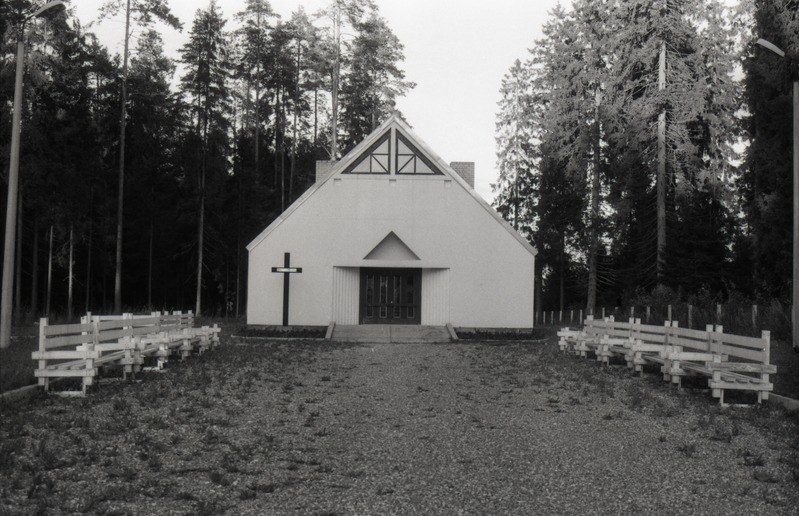 Põlva kabel, fassaadivaade. Arhitekt Ants Raid