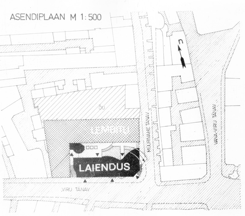 "Lembitu" juurdeehitus, võistlustöö "Vambola", I preemia, projektifoto. Arhitektid Vilen Künnapu ja Ain Padrik