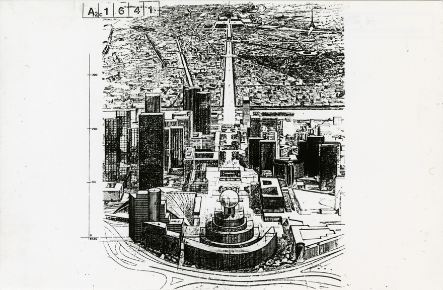 Concours International d'Architecture pour T?te Défense, võistlustöö, projektifoto. Arhitekt Avo-Himm Looveer