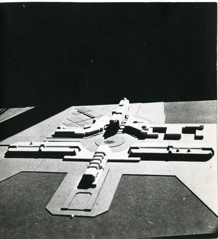 Pirita olümpiakeskus, maketifotod ja projektifotod. Arhitektid Avo-Himm Looveer, Kristin Looveer, Tiit Kaljundi, Leonhard Lapin ja Harry Šein