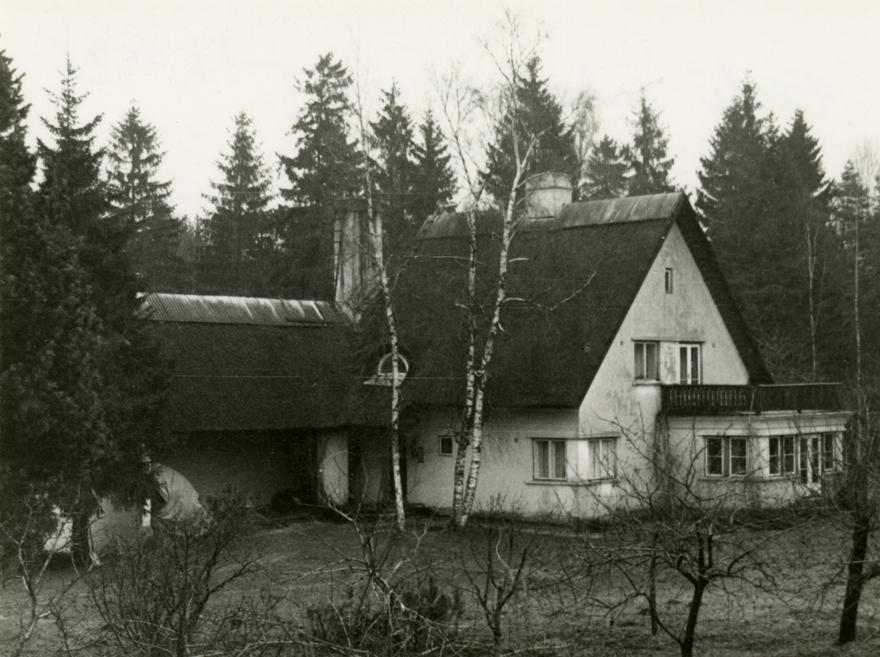 Erika Nõva eramu Tähetorni tn 6, Tallinn, vaade lõuna poolt. Arhitekt Erika Nõva