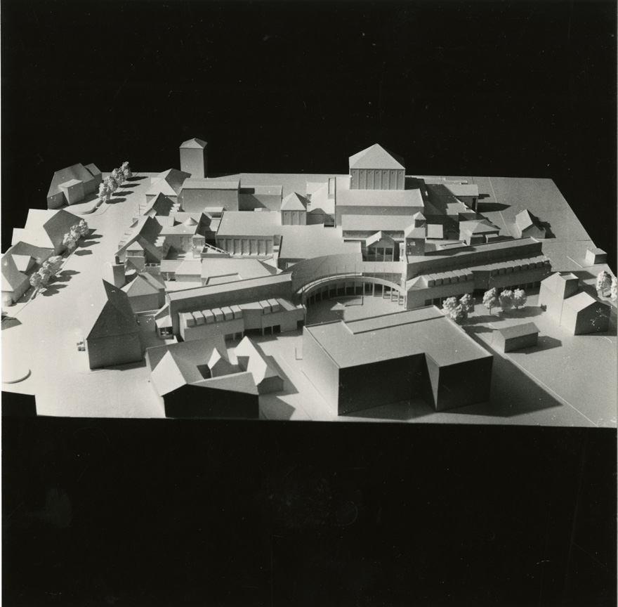 Kuressaare keskus, foto maketist. Arhitekt Toomas Rein