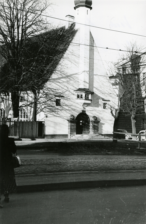 Seitmenda Päeva Adventistide kirik, eestvaade. Arhitekt Erich Jacoby