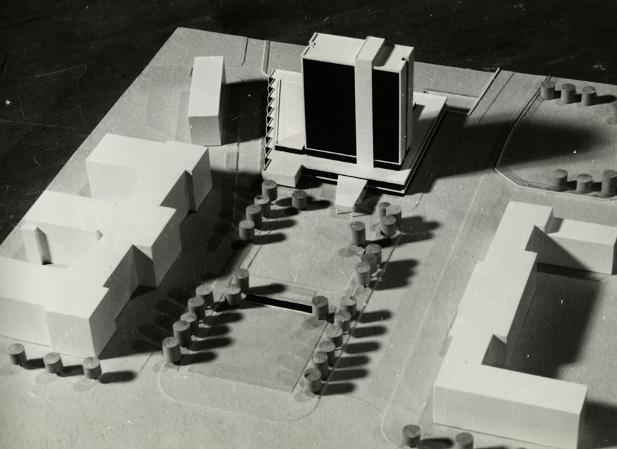 Riikliku Plaanikomitee arvutuskeskus, hilisem Rahandusministeerium, maketifoto. Arhitekt Ülo Ilves