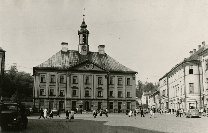 Tartu raekoda, vaade. Arhitekt Johann Heinrich Bartholomäus Walter