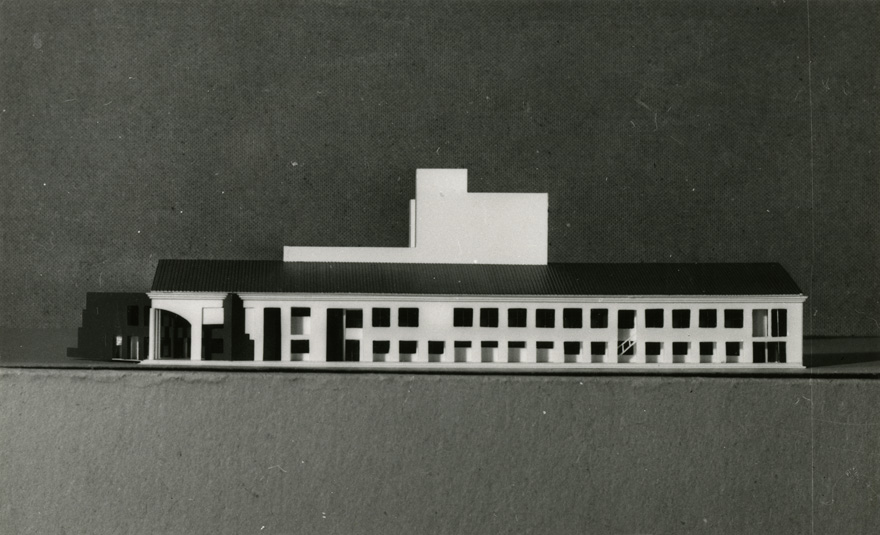 Aravete kolhoosi kontor-klubi, maketifoto. Arhitekt Jüri Okas