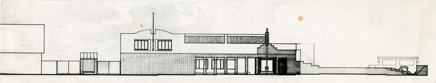 Kose-Risti teemaja, vaade. Arhitekt Andes Alver