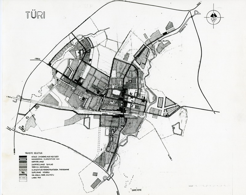 Türi linna generaalplaan, linna generaalplaan