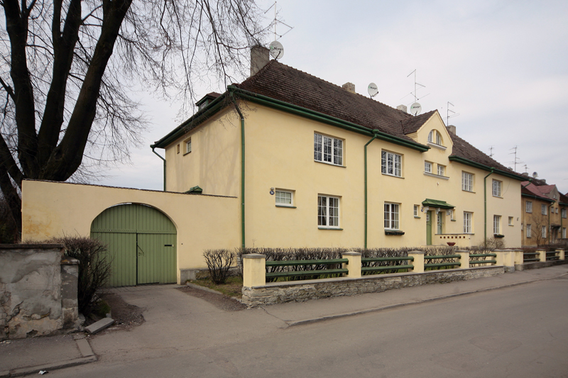 EÜ Oma Kolle asum Pelgulinnas, vaade. Arhitektid Johannes Pikkov, Herbert Johanson, Eugen Habermann