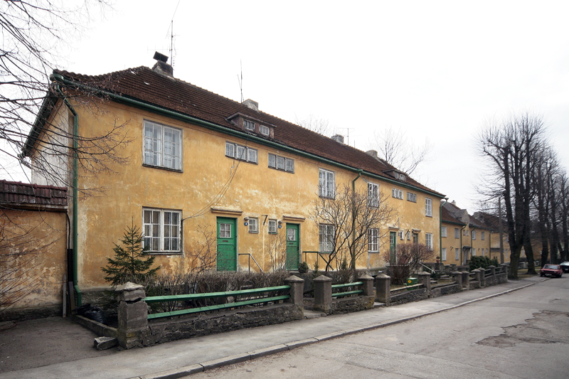 EÜ Oma Kolle asum Pelgulinnas, vaade. Arhitektid Johannes Pikkov, Herbert Johanson, Eugen Habermann