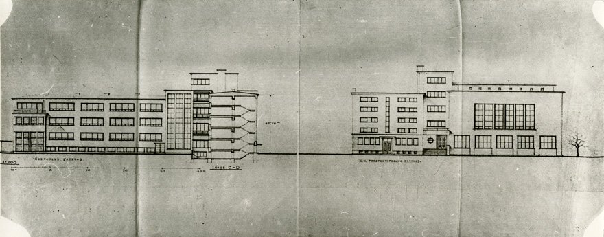 Inglise kolledži hoone kavand, foto projektist. Arhitekt Anton Soans