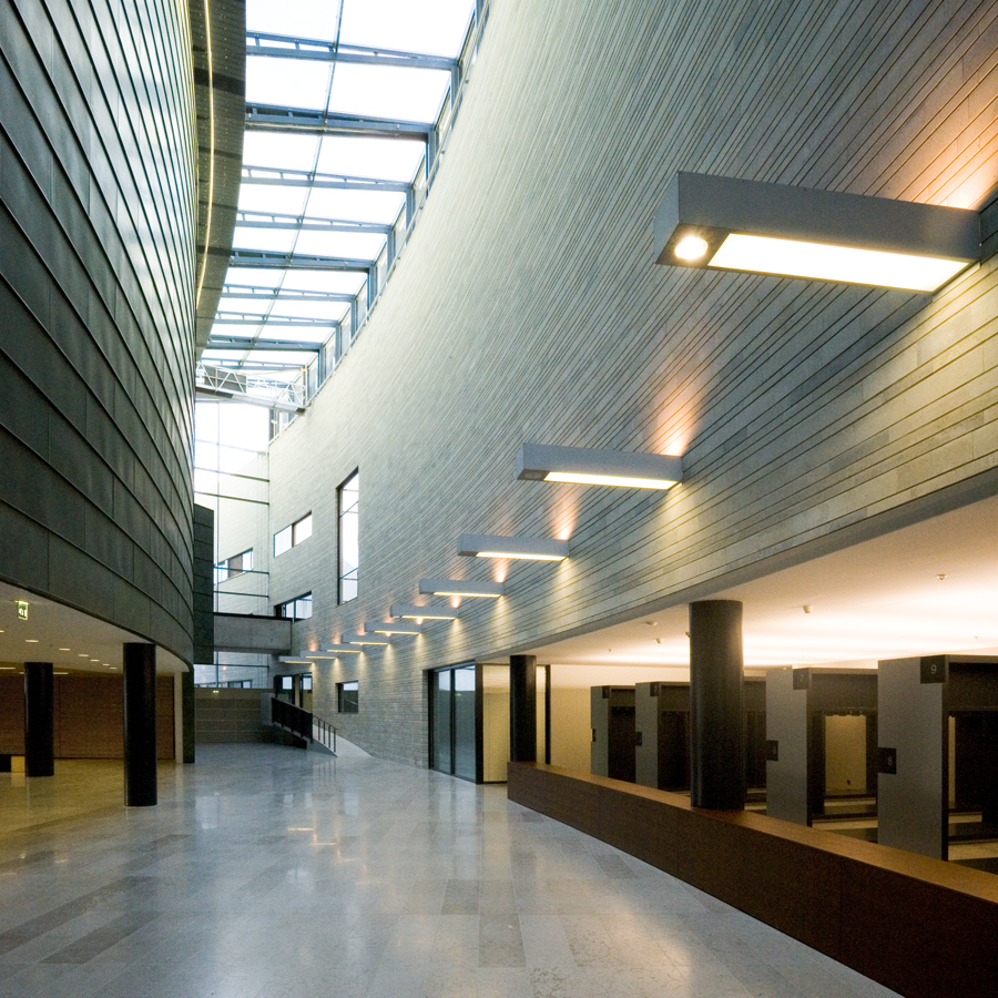 KUMU, Eesti Kunstimuuseum, interjöörivaade. Arhitekt Pekka Vapaavuori koos kollektiiviga