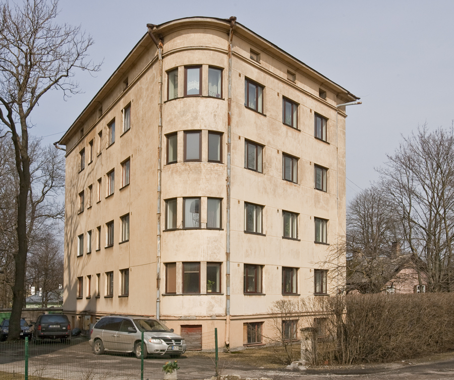 Elamu Tallinnas Vesivärava 46, vaade hoonele. Arhitekt Karl Tarvas