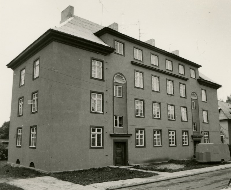 Õpetajate elamu Graniidi 24, vaade. Arhitektid Herbert Johanson ja Eugen Habermann