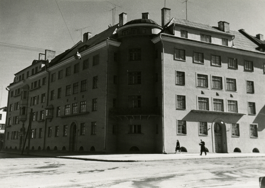 Ehitusühingu Tare elamud Faehlmanni ja Kreutzwaldi tn, vaade. Arhitekt Herbert Johanson