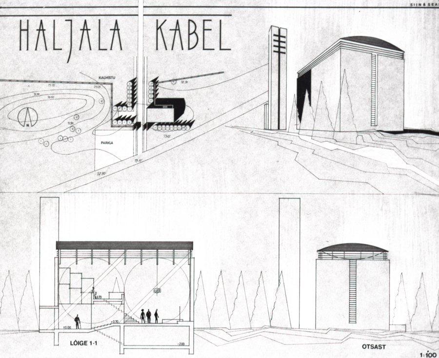 Haljala kabeli võistlustöö. II preemia. Arhitekt Emil Urbel. 1988