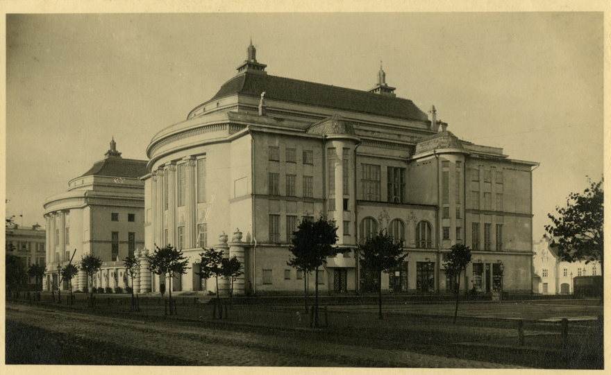 Estonia teater. Vaade hoonele Estonia pst-lt enne sõda