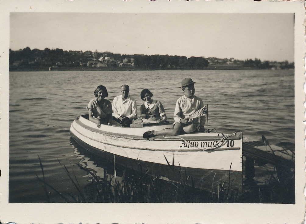 foto, Viljandi, pere Hunt, paat Ujuv mulk u 1937