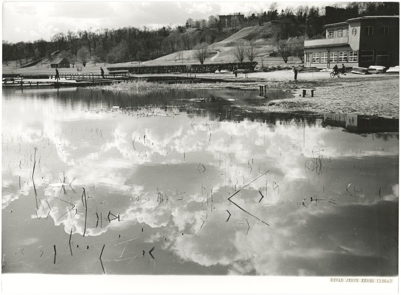 foto Viljandi järv, turismibaas ja lossimäed 1960 kevad foto E.Veliste