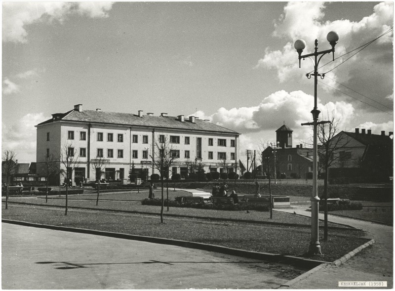 foto Viljandi, Keskväljak 1958 foto E.Veliste