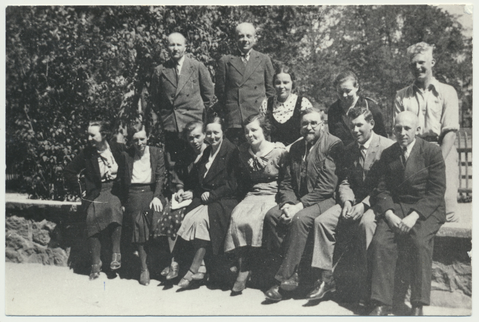 foto, Viljandimaa Poeglaste Gümnaasiumi õpetajad, sh. A.O.Westren-Doll 1932