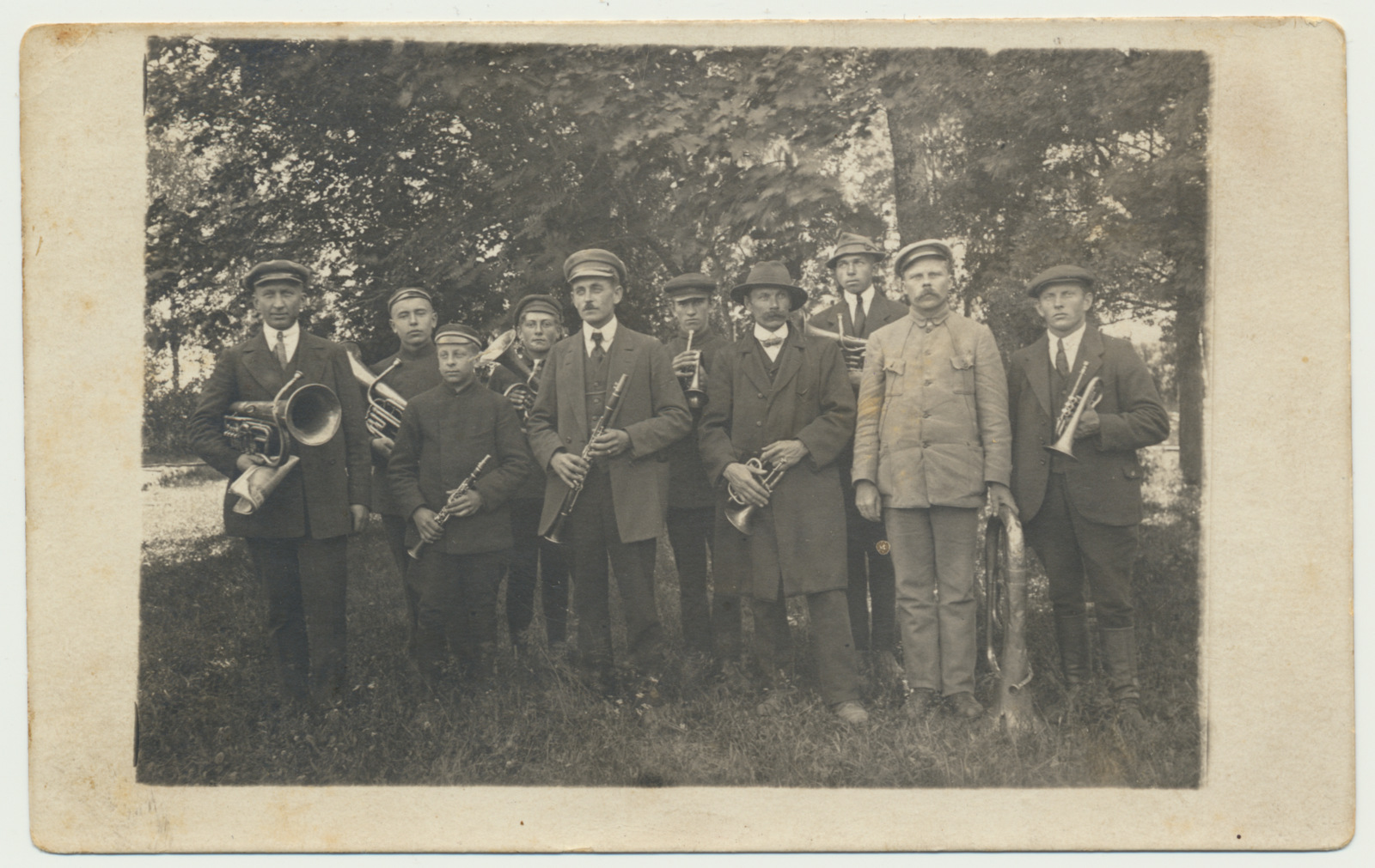 foto, Vana-Tänassilma pasunakoor u 1914