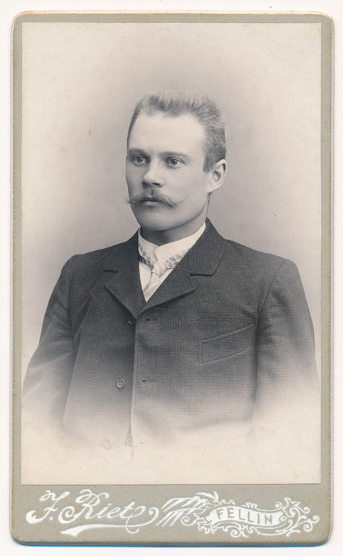 foto E.Rosenwaldt, mees, u 1905 F J.Riet