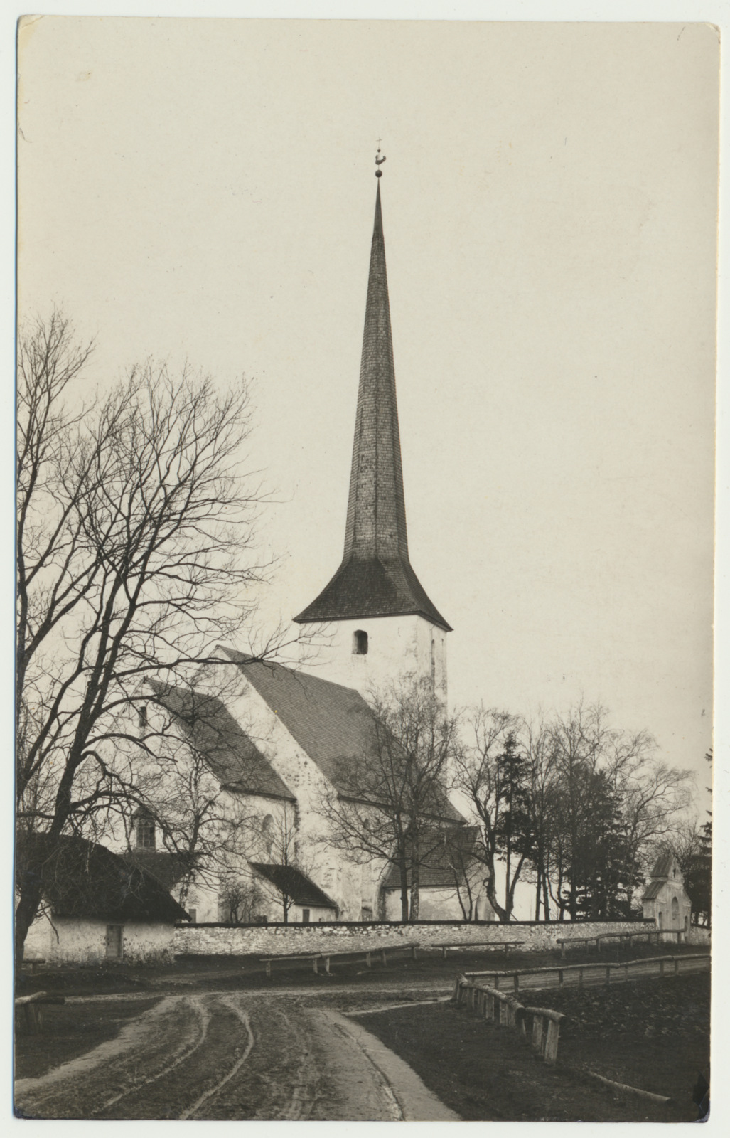 foto, Viljandimaa, Pilistvere kirik, vana torn, enne 1905