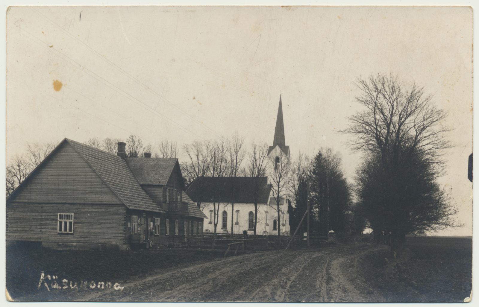 foto, Pilistvere khk, Risti kirik, välisvaade u 1930