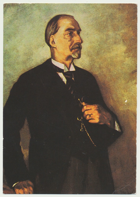 värviline trükipostkaart, repro A.Johani maalist Jaan Tõnisson, u 1930