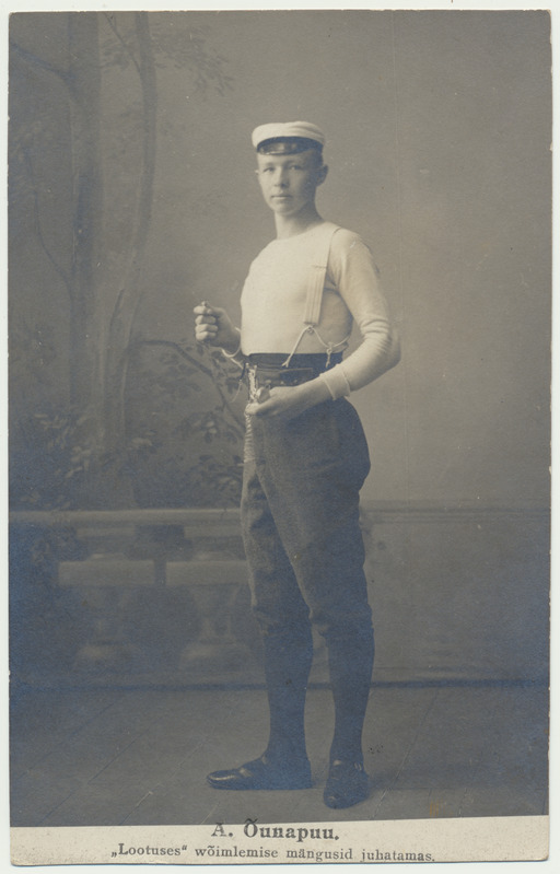 foto Anton Õunapuu, sporditegelane, skautluse rajaja Eestis, u 1910