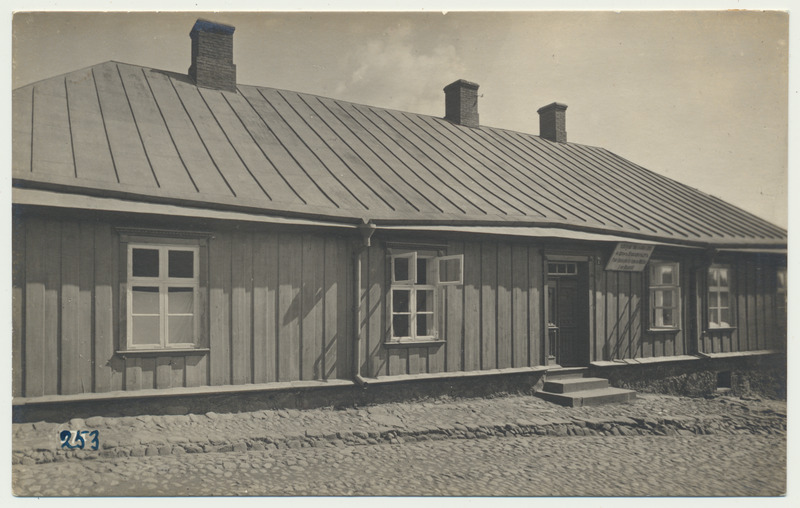 foto Viljandi, Oru tn 9, Adda Blossfeldt'i maja, koolimaja (eraalgkool) u 1915 foto J.Riet