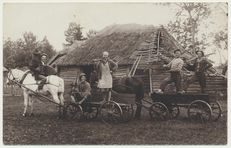 foto sõnnikuvedu Tarvastu khk u 1935