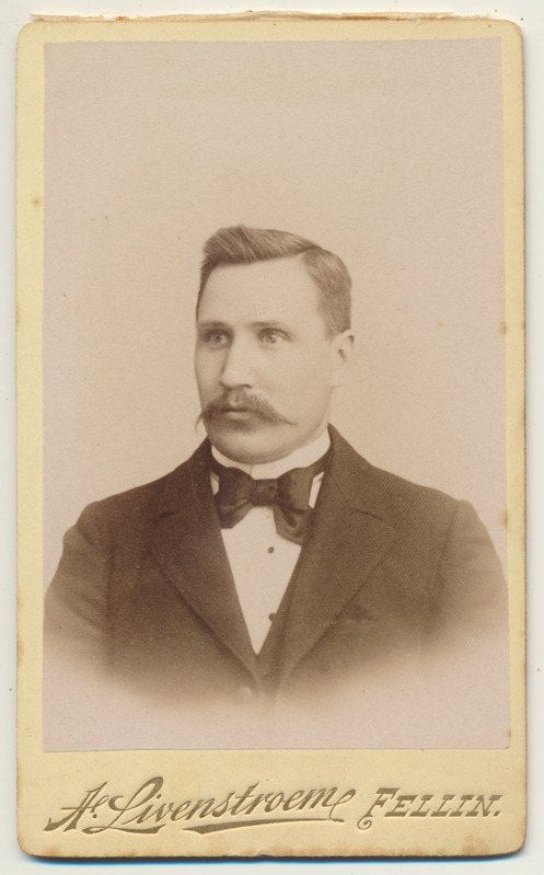 foto, Jüri Jaakson, Eesti Panga president, VR III/1, 01.09.1899 foto A.Livenstroem Fellin