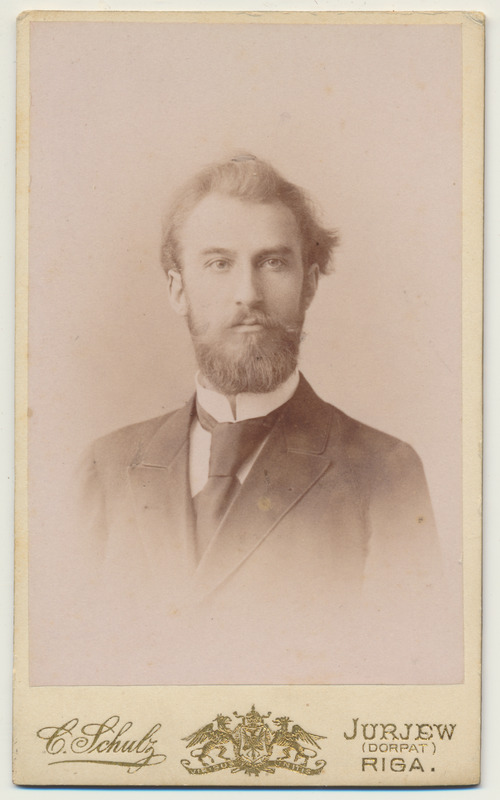 foto, Jaan Tõnisson, riigivanem, VR III/1, kevad 1898 foto C.Schulz Jurjew