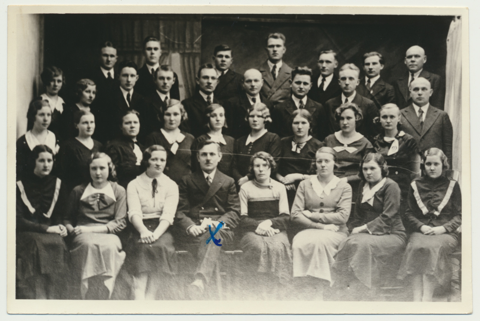 foto Suure-Jaani khk, Lahmuse segakoor, I reas juht Joh.Laur 1936