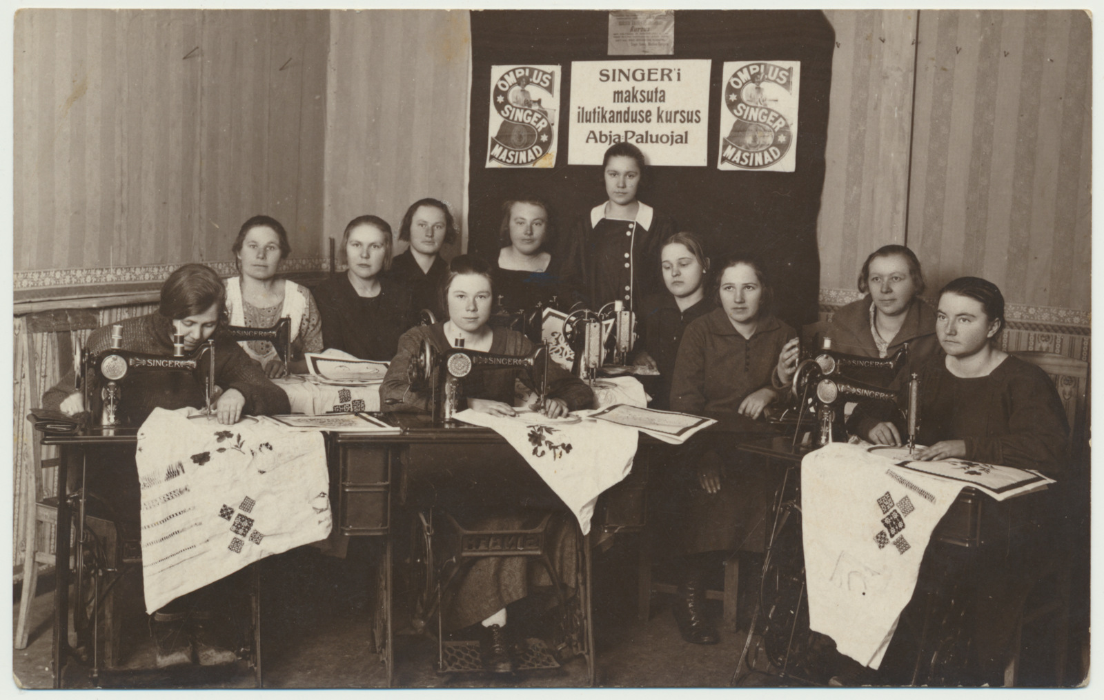 foto Halliste khk, Singeri kursus Abja-Paluoja'l u 1935 foto J.Kuisk