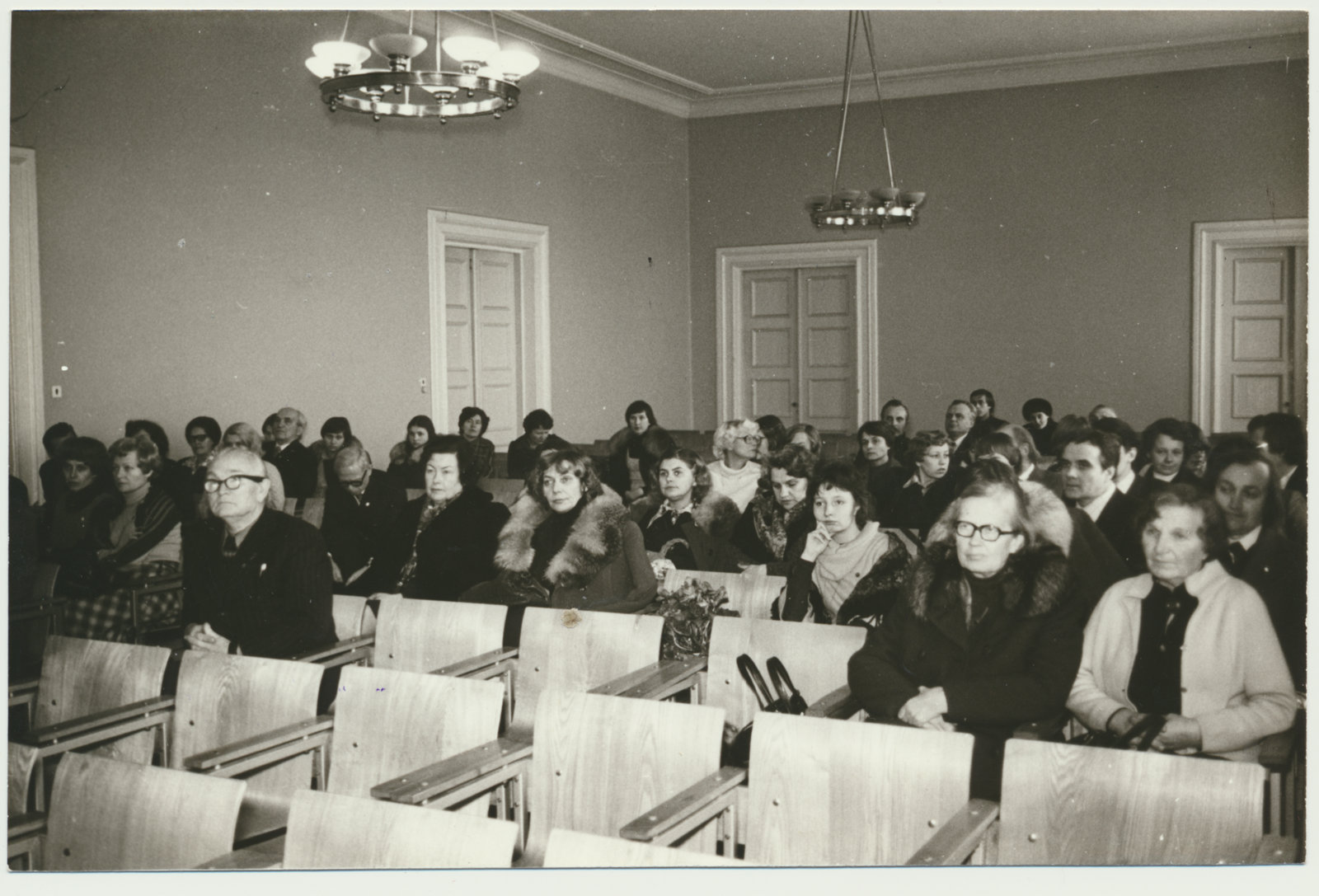 foto Viljandi muuseum 100, konverent, saal 19.12.1979 foto L.Vellema