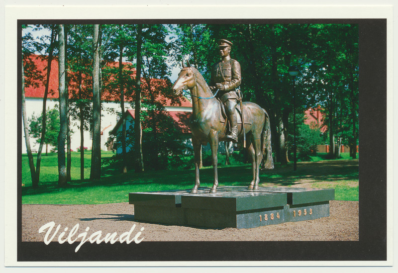 postkaart, Viljandi, kindral Johan Laidoneri mälestussammas, 2009