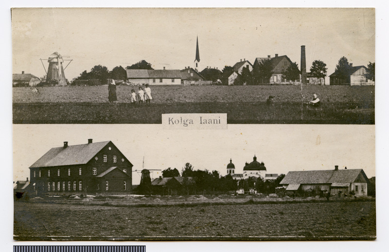 fotopostkaart, Kolga-Jaani khk, Kolga-Jaani, 2 vaadet, 1916, foto Ants Loit