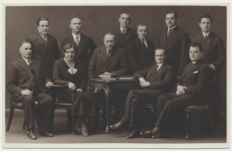 foto, grupp, Viljandi Ühishaigekassa u 1935