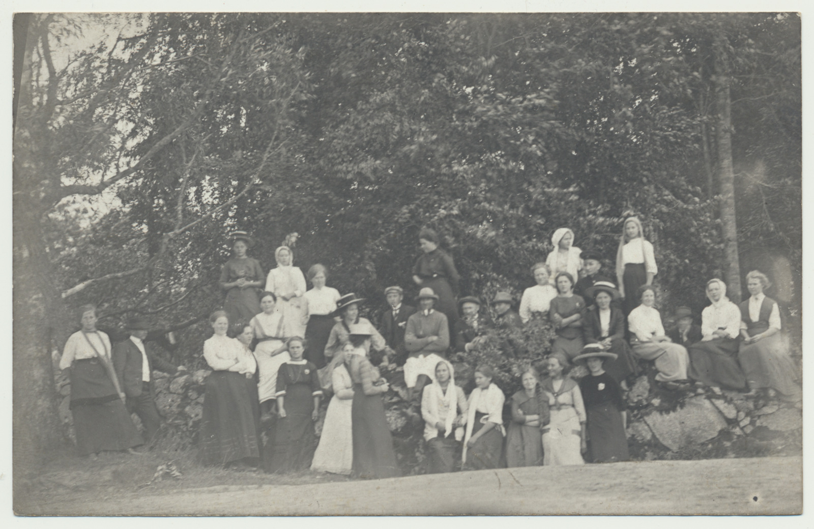 foto Viljandimaa, grupp, Maru kool - 100, 1912